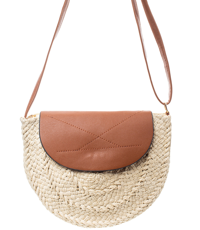 Summer semicircular bag shoulder bag with flap