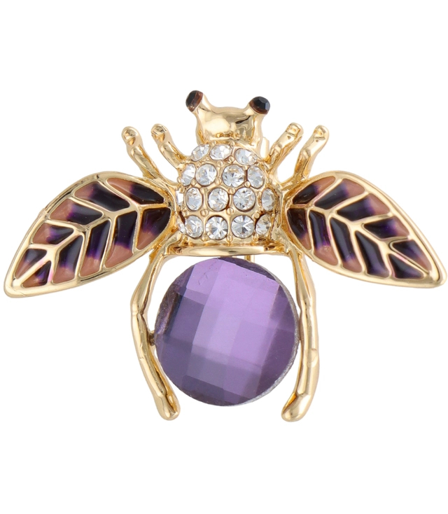 Beautiful decorative gold beetle brooch