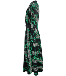 Elegant dress Beautiful with belt Envelope neckline LUNA