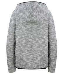 Fleece sweatshirt with a warm hood and fleece hem