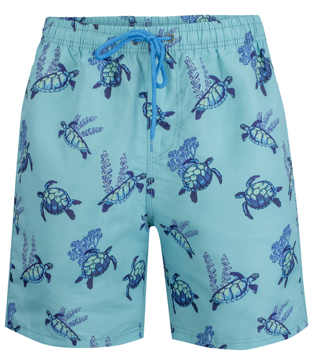 Swimming shorts with nautical print all over patterns