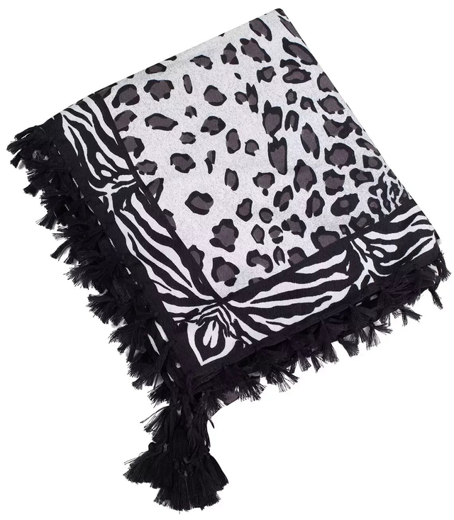 Spring shawl bandana shawl leopard tassels