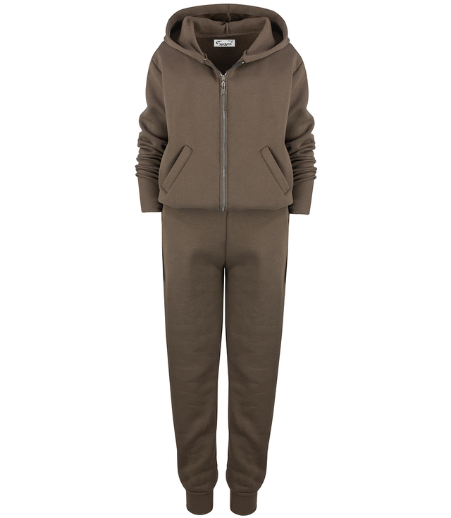 Sports tracksuit set fleecy cotton smooth oversize MIRABELL