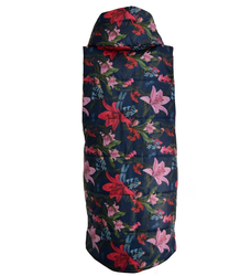 Long sleeved waistcoat with flowers and leaves