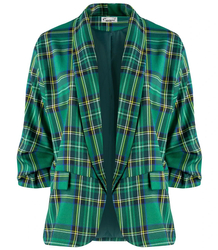 ELENA loose checked suit jacket