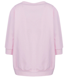 Thin cotton boxy sweatshirt neckline MINIE