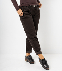 Corduroy chinos pants with belt WERA