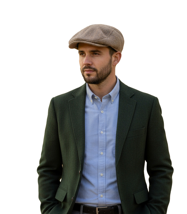 Stylowy elegancki kaszkiet męski uniwersalny