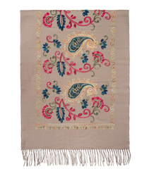 Women's scarf with floral ornament stylish