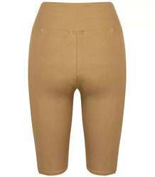 Krótkie legginsy prążkowane plus size Eleganckie ELA