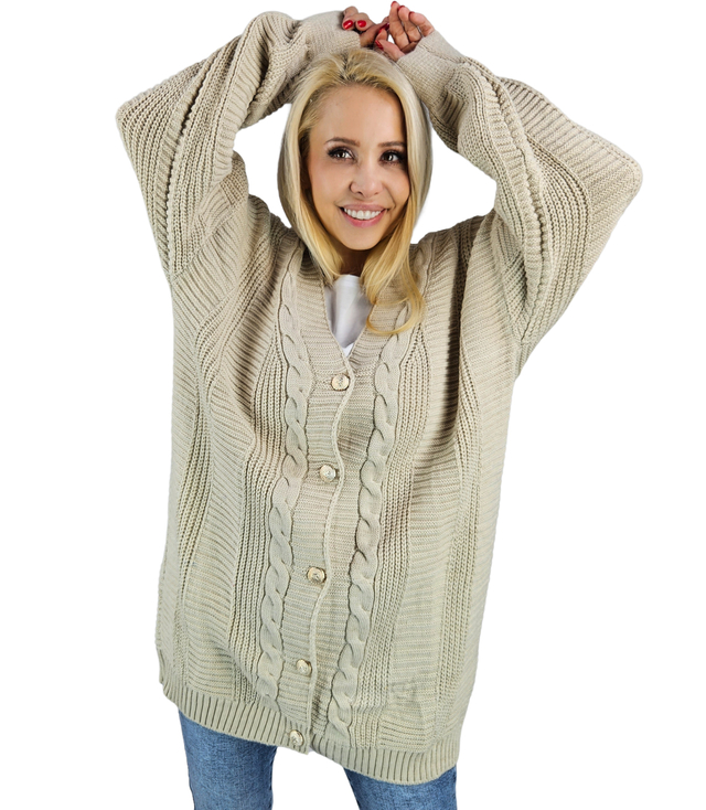 Warm, fashionable, loose women's sweater MATYLDA