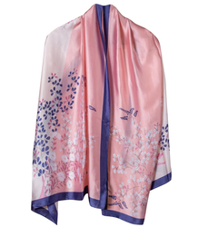 Elegant scarf shawl with colorful patterns