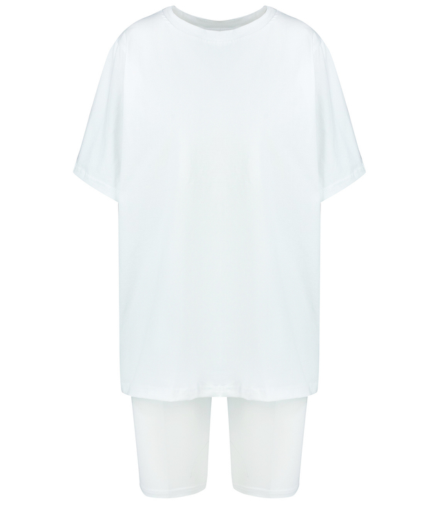 Set of cotton t-shirt oversize shirt short leggings SPIREL