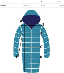 Rain poncho unisex parka coat with hood