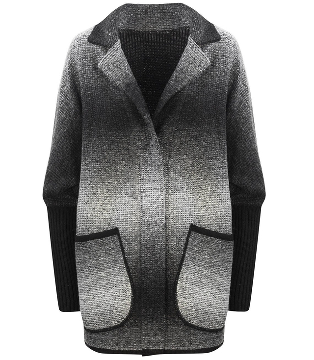 Ciepły płaszczyk kurtka OMBRE sweter