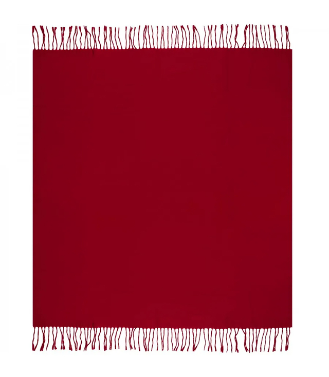 One-color shaik shawl with tassels STELLA