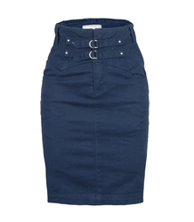 HIGH WAIST DENIM PENCIL SKIRT