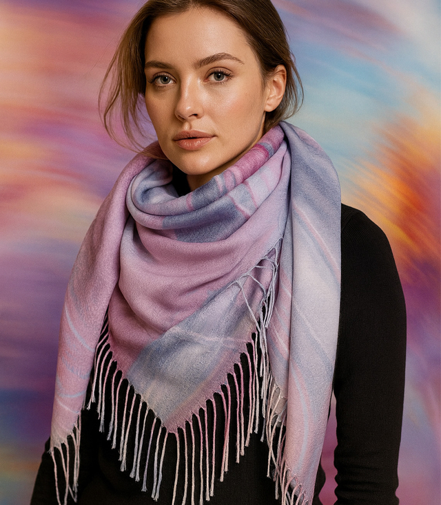 Women's scarf with elegant pattern 100x100