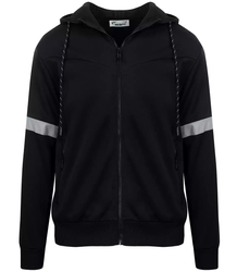 Hybrid men's transitional sweatshirt jacket