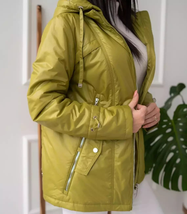 Women's transitional spring hooded jacket LUIZA