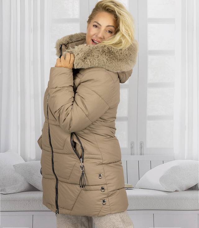 Winter quilted coat warm jacket WINTER ROSE