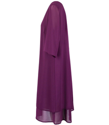 Elegant tulle dress with lining midi IZABELLA plus size
