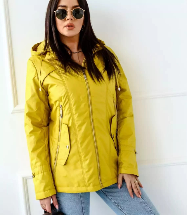 Women's transitional spring hooded jacket LUIZA