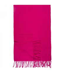 Elegant scarf with tassels in one color