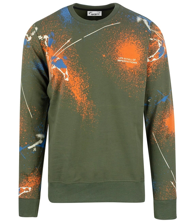 Men's long-sleeve printed sweatshirt