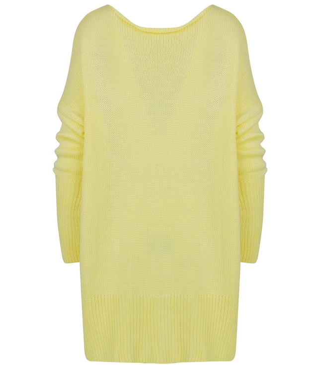 Women's smooth loose sweater with longer back SOPHIA