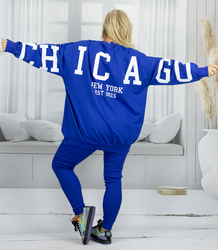 Dres damski luźna bluza + prążkowane  legginsy CHICAGO