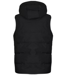 Men's short sleeved vest with a hood