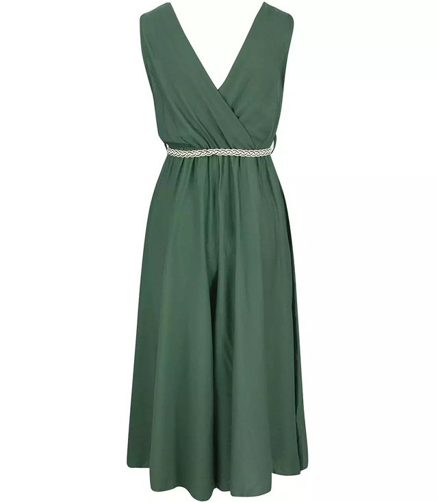 Smooth airy striped jumpsuit REBEKA