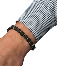 Men's bracelet with natural stones