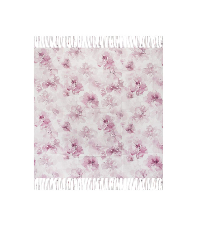 Women's scarf with floral pattern 100x100