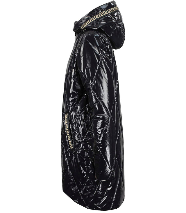 Long winter quilted shiny JACKET