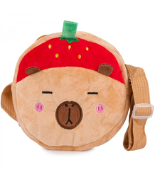 Children's round teddy bear plush bag