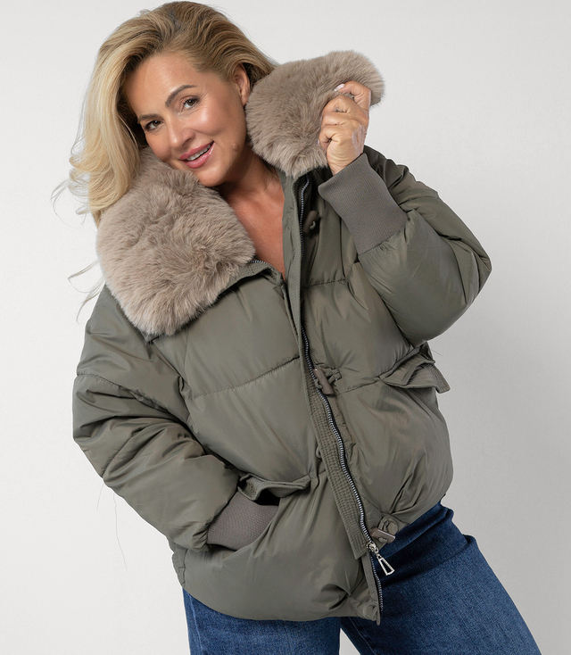 IRMA winter bomber jacket with detachable sheepskin jacket