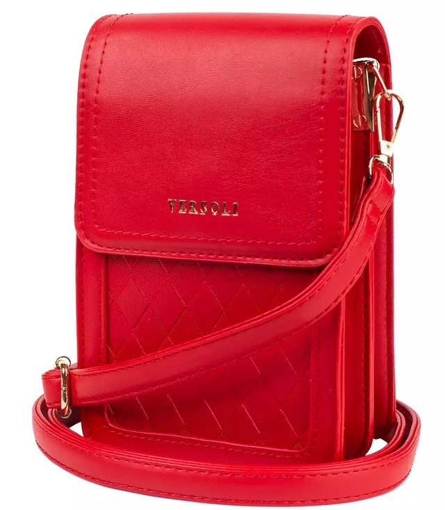 Small sachet bag with flap and quilted front