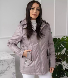 Women's transitional spring hooded jacket LUIZA