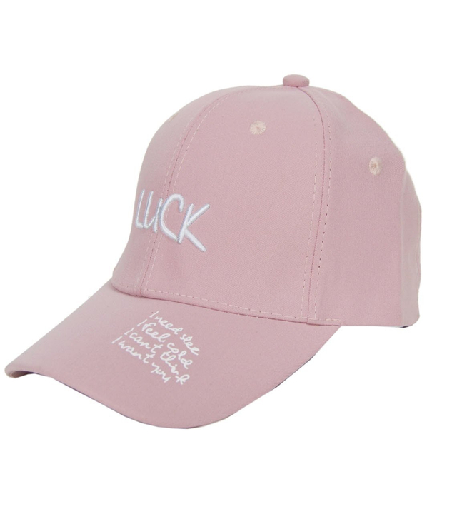 A great baseball cap with the inscription LUCK