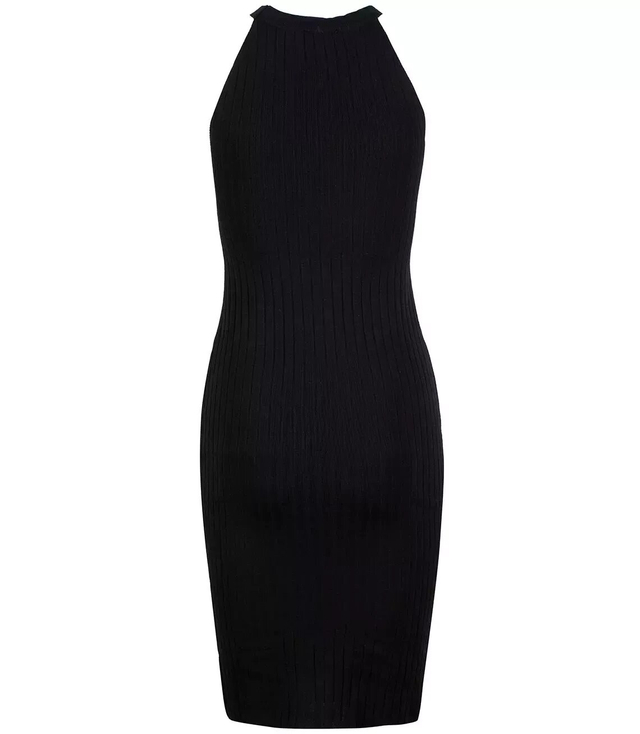 Fitted elastic midi fashionable dress