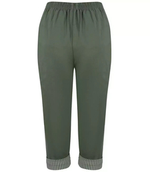3/4 stripe thin elasticated trousers