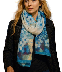 Women's patterned shawl 70x180