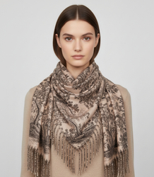 Fashionable women's tassel scarf women's elegant shawl