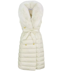 Quilted jacket coat sleeveless 4W1 FUR