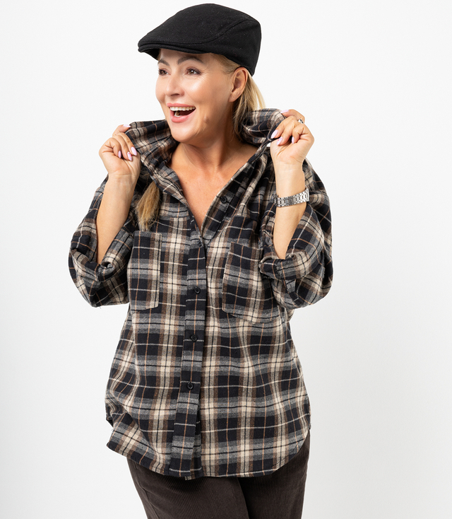 Timeless FRIDA plaid flannel shirt