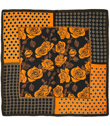 Stylish Elegant Scarf Mix of beautiful patterns 70x70 cm