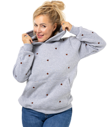 Urocza bluza hoodie kangurka z kapturem VALENTINE
