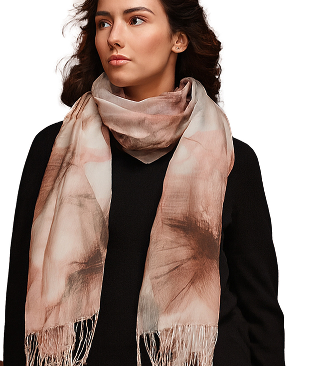 Women's floral pattern scarf 180x70